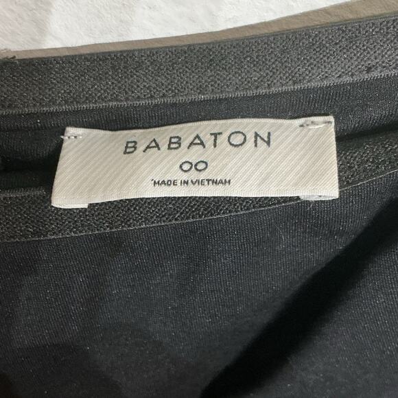 Aritzia Babaton Ruslan Off the Shoulder Bodycon Black Midi Dress Sz 00 - Picture 4 of 11